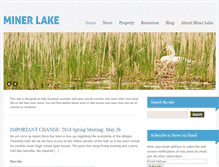 Tablet Screenshot of minerlake.com